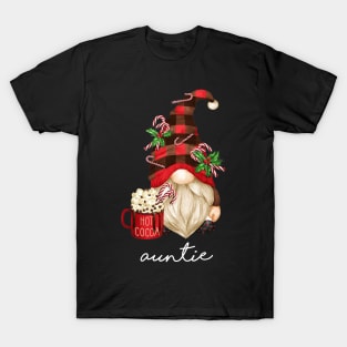 Auntie Gnome Hot Cocoa Family Matching Merry Christmas T-Shirt